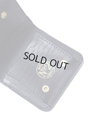 画像4: 【 Lua Original（ルアオリジナル） 】　藍染クロコダイルレザーミニウォレット　[ 藍染 Crocodile Leather Mini Wallet ] 