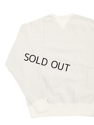 画像2: 【 Loop & Weft（ループアンドウエフト） 】　SZ VINTAGE PINBORDER KNIT DOUBLE V SWEATSHIRT [ Crewneck Sweat ] [ SNOW GREY ]