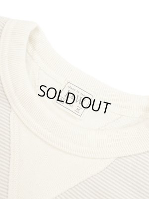 画像6: 【 Loop & Weft（ループアンドウエフト） 】　SZ VINTAGE PINBORDER KNIT DOUBLE V SWEATSHIRT [ Crewneck Sweat ] [ SNOW GREY ]