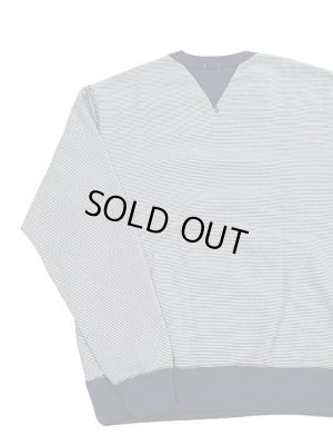 画像2: 【 Loop & Weft（ループアンドウエフト） 】　SZ VINTAGE PINBORDER KNIT DOUBLE V SWEATSHIRT [ Crewneck Sweat ] [ ROYAL NAVY ]