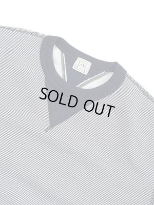 画像3: 【 Loop & Weft（ループアンドウエフト） 】　SZ VINTAGE PINBORDER KNIT DOUBLE V SWEATSHIRT [ Crewneck Sweat ] [ ROYAL NAVY ]