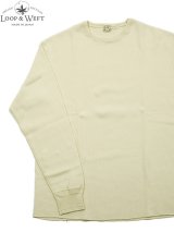 【 Loop & Weft（ループアンドウエフト） 】　リブニットサーマル　[ CLASSIC ROYAL RIB KNIT CREWNECK THERMAL ] [ V. Ivory ] 【 メール便可 】