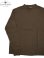 画像1: 【 Loop & Weft（ループアンドウエフト） 】　スーピマハニカムミドルネックサーマル　[ Supima Long Honeycomb Middle Neck Thermal ] [ Oak Brown ] 【 メール便可 】 (1)