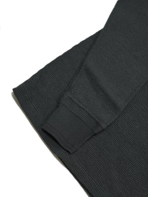 画像4: 【 Loop & Weft（ループアンドウエフト） 】　スーピマハニカムミドルネックサーマル　[ Supima Long Honeycomb Middle Neck Thermal ] [ Antique Black ] 【 メール便可 】