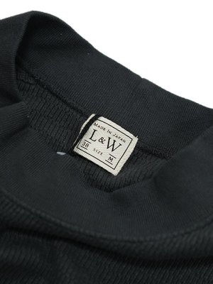 画像5: 【 Loop & Weft（ループアンドウエフト） 】　スーピマハニカムミドルネックサーマル　[ Supima Long Honeycomb Middle Neck Thermal ] [ Antique Black ] 【 メール便可 】