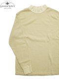【 Loop & Weft（ループアンドウエフト） 】　スーピマハニカムミドルネックサーマル　[ Supima Long Honeycomb Middle Neck Thermal ] [ Vintage Ivory ] 【 メール便可 】