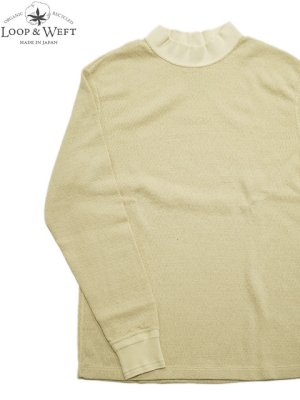 画像1: 【 Loop & Weft（ループアンドウエフト） 】　スーピマハニカムミドルネックサーマル　[ Supima Long Honeycomb Middle Neck Thermal ] [ Vintage Ivory ] 【 メール便可 】
