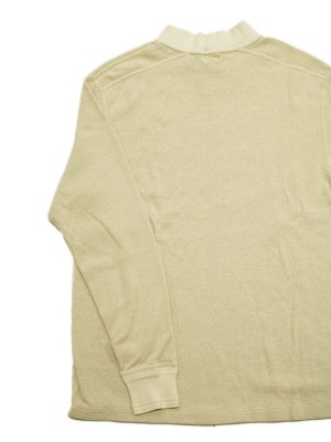 画像2: 【 Loop & Weft（ループアンドウエフト） 】　スーピマハニカムミドルネックサーマル　[ Supima Long Honeycomb Middle Neck Thermal ] [ Vintage Ivory ] 【 メール便可 】