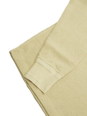 画像4: 【 Loop & Weft（ループアンドウエフト） 】　スーピマハニカムミドルネックサーマル　[ Supima Long Honeycomb Middle Neck Thermal ] [ Vintage Ivory ] 【 メール便可 】