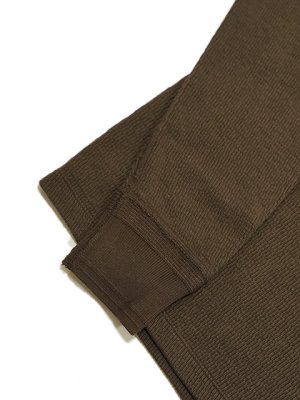 画像5: 【 Loop & Weft（ループアンドウエフト） 】　スーピマハニカムヘンリーネックサーマル　[ Supima Long Honeycomb Thermal Henley ] [ Oak Brown ] 【 メール便可 】