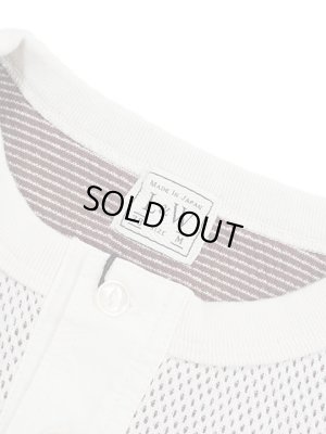 画像4: 【 Loop & Weft（ループアンドウエフト） 】　ダブルフェイスヘックスハニカムヘンリーネックサーマル　[ DOUBLE FACE HEX HONEYCOMB HENLEYNECK THERMAL ] [ Vintage Ivory ] 【 メール便可 】