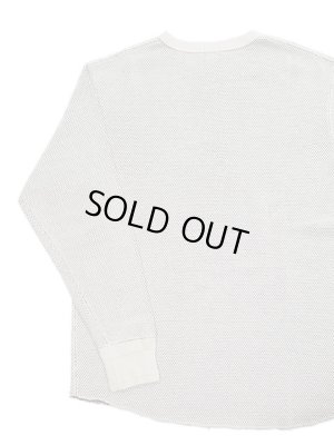 画像2: 【 Loop & Weft（ループアンドウエフト） 】　ダブルフェイスヘックスハニカムヘンリーネックサーマル　[ DOUBLE FACE HEX HONEYCOMB HENLEYNECK THERMAL ] [ Vintage Ivory ] 【 メール便可 】