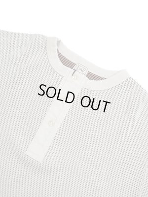 画像3: 【 Loop & Weft（ループアンドウエフト） 】　ダブルフェイスヘックスハニカムヘンリーネックサーマル　[ DOUBLE FACE HEX HONEYCOMB HENLEYNECK THERMAL ] [ Vintage Ivory ] 【 メール便可 】