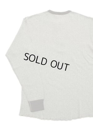 画像2: 【 Loop & Weft（ループアンドウエフト） 】　針抜きリブニットヘンリー　[ Smooth Drop Needle Rib L/S HENLEY ] [ Heather Gray 2Tone ] 【 メール便可 】