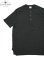画像1: 【 Loop & Weft（ループアンドウエフト） 】　スーピマコットンヘンリー [ SUPIMA COTTON EDGE PIPING CLASSIC HENLEY ] [ A.BLACK ] 【 メール便可 】 (1)