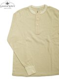 【 Loop & Weft（ループアンドウエフト） 】　スーピマハニカムヘンリーネックサーマル　[ Supima Long Honeycomb Thermal Henley ] [ Vintage Ivory ] 【 メール便可 】