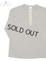 【 Loop & Weft（ループアンドウエフト） 】　スーピマハニカムヘンリーネックサーマル　[ Supima Long Honeycomb Thermal Henley ] [ Oak Brown ] 【 メール便可 】