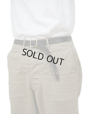 画像6: 【 Lua x Inception（ルア x インセプション） 】　別注ナロースタッズベルト　[ Narrow Studs Belt ] [ Lightning ] [ Black ]