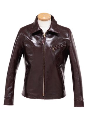 画像3: 【 Y'2 LEATHER（ワイツーレザー） 】 アニリンステアシングルライダース [ Aniline Steer Single Riders ( 牛革 ) ] [ CHERRY ]