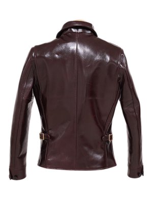 画像4: 【 Y'2 LEATHER（ワイツーレザー） 】 アニリンステアシングルライダース [ Aniline Steer Single Riders ( 牛革 ) ] [ CHERRY ]