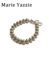 【 Marie Yazzie（マリー・ヤジー） 】 ナバホパールシルバーブレス [ Navajo Silver Beads Bracelet ] 【 メール便可 】