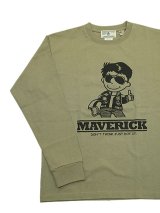 【 Homage（オマージュ） 】Homage Long Sleeve T-Shirts [ MAVERICK ] [ BEIGE ] 【 メール便可 】