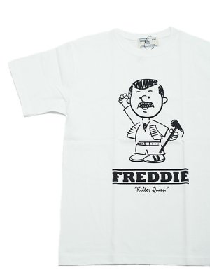 画像1: 【 Homage（オマージュ） 】Homage T-Shirts [ FREDDIE ] [ WHITE ] 【 メール便可 】