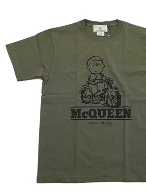 画像1: 【 Homage（オマージュ） 】Homage T-Shirts [ McQUEEN ] [ OLIVE ] 【 メール便可 】