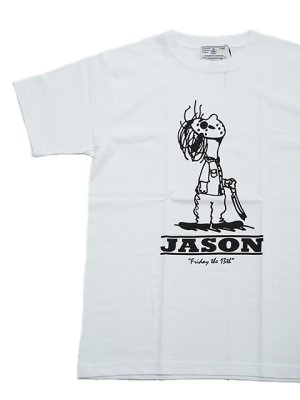 画像1: 【 Homage（オマージュ） 】Homage T-Shirts [ JASON ] [ WHITE ] 【 メール便可 】