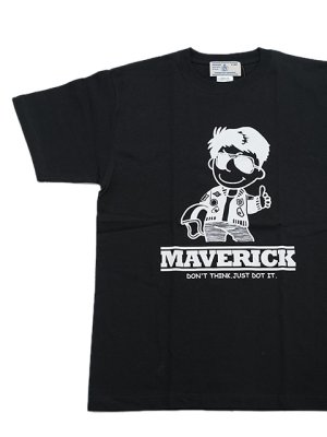 画像1: 【 Homage（オマージュ） 】Homage T-Shirts [ MAVERICK ] [ BLACK ] 【 メール便可 】
