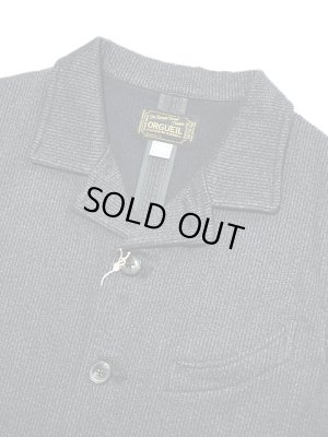 画像3: 【 ORGUEIL（オルゲイユ） 】 撚り杢ストライプサックコート [ COVERT STRIPE  SACK COAT ]