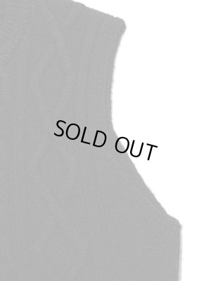 画像6: 【 ORGUEIL（オルゲイユ） 】　ケーブルニットベスト　[ Cable Knit Vest ] [ BLACK ]