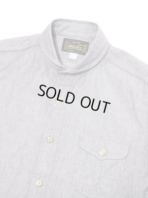 画像3: 【 ORGUEIL（オルゲイユ） 】　七分袖撚り杢シャンブレーショールカラーシャツ　[ SHAWL COLLAR SHIRTS ]
