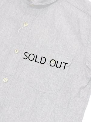 画像4: 【 ORGUEIL（オルゲイユ） 】　七分袖撚り杢シャンブレーショールカラーシャツ　[ SHAWL COLLAR SHIRTS ]