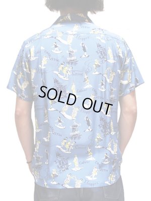 画像2: 【 ORGUEIL（オルゲイユ） 】　アロハシャツ　[ Open Collared Shirt ]　[ BLUE ]