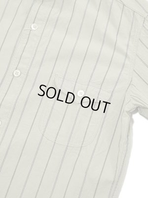 画像4: 【 ORGUEIL（オルゲイユ） 】　七分袖ストライプショールカラーシャツ　[ SHAWL COLLAR SHIRTS ] [ BEIGE ]