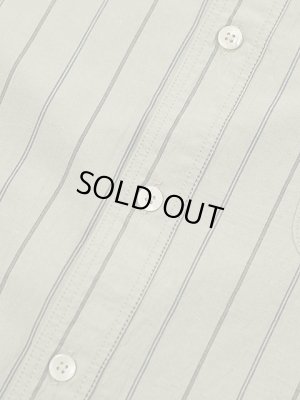 画像7: 【 ORGUEIL（オルゲイユ） 】　七分袖ストライプショールカラーシャツ　[ SHAWL COLLAR SHIRTS ] [ BEIGE ]