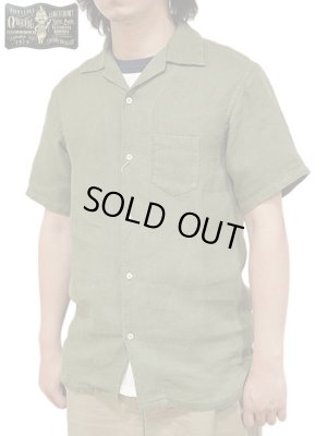 画像1: 【 ORGUEIL（オルゲイユ） 】　リネンオープンカラーシャツ [ Linen Open Collar Shirt ] [ Olive-Drab ]