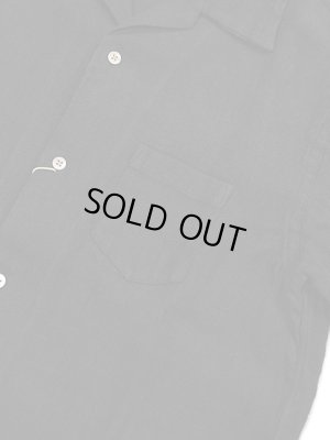 画像4: 【 ORGUEIL（オルゲイユ） 】　リネンオープンカラーシャツ [ Linen Open Collar Shirt ] [ Black ]
