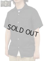 【 ORGUEIL（オルゲイユ） 】　リネンオープンカラーシャツ [ Linen Open Collar Shirt ] [ Black ]