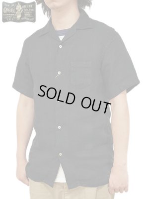 画像1: 【 ORGUEIL（オルゲイユ） 】　リネンオープンカラーシャツ [ Linen Open Collar Shirt ] [ Black ]