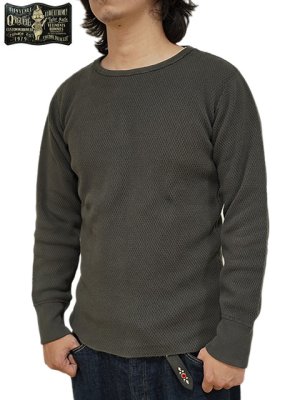 画像7: 【 ORGUEIL（オルゲイユ） 】 竹目サーマルクルーネックTシャツ [ Thermal Crew Neck T-Shirt ] [ Khaki ]