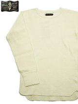 【 ORGUEIL（オルゲイユ） 】 竹目サーマルクルーネックTシャツ [ Thermal Crew Neck T-Shirt ] [ White ]