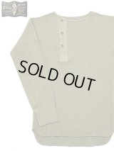 【 ORGUEIL（オルゲイユ） 】 竹目サーマルヘンリーネックTシャツ [ Thermal Henry Neck T-Shirt ] [ Khaki ]