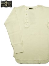 【 ORGUEIL（オルゲイユ） 】 竹目サーマルヘンリーネックTシャツ [ Thermal Henry Neck T-Shirt ] [ White ]