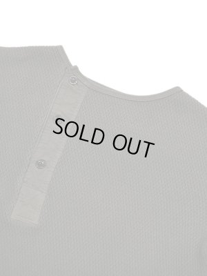 画像3: 【 ORGUEIL（オルゲイユ） 】 竹目サーマルヘンリーネックTシャツ [ Thermal Henry Neck T-Shirt ] [ Charcoal ]