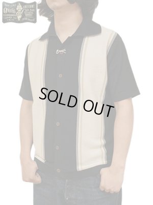 画像1: 【 ORGUEIL（オルゲイユ） 】 ストライプニットシャツ  [ Stripe Knit Shirt ] [ Black ]