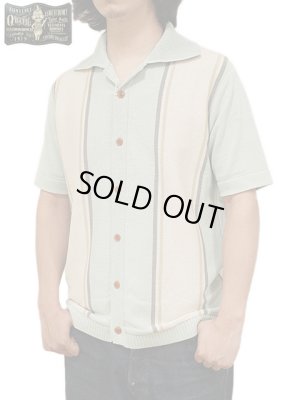 画像1: 【 ORGUEIL（オルゲイユ） 】 ストライプニットシャツ  [ Stripe Knit Shirt ] [ Bluegray ]