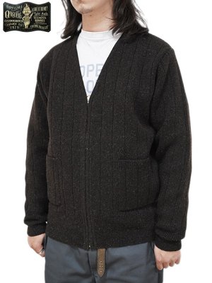 画像7: 【 ORGUEIL（オルゲイユ） 】 ウールジップカーディガン　[ Ribbed   Knit   Cardigan ] [ BROWN ]