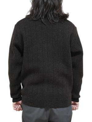 画像8: 【 ORGUEIL（オルゲイユ） 】 ウールジップカーディガン　[ Ribbed   Knit   Cardigan ] [ BROWN ]